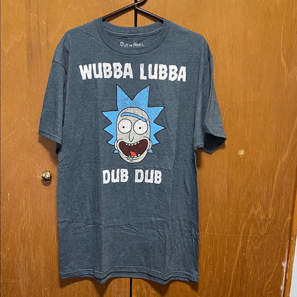 Ripple Junction Adult Swim Gray Rick and Morty T-Shirt